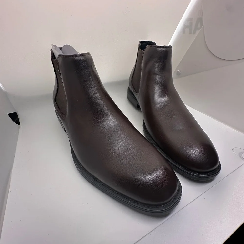 Madden Dress Chelsea Boots Brown Leather‎ Ankle Boots Classic Size 8